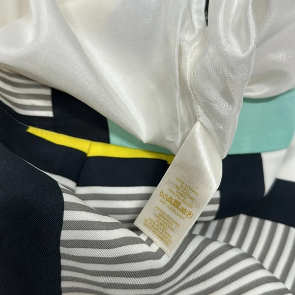 Kate Spade Barry Mini Skirt The Rules Color Block Striped Colorful White Size 4 - Picture 6 of 6